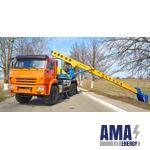 Excavator with Telescopic Working Equipment on KAMAZ 43118-A5 Chassis Excavator with Telescopic Working Equipment on KAMAZ 43118-A5 Chassis