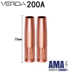 Welding Accessories copper nozzle for 200A Welding torch 200A pana Welding Torch Gas Nozzle