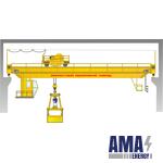 Overhead grab crane
