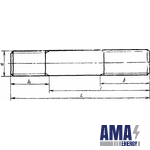 GOST 9066-75. Studs for flange joints with a medium Temperature from 0 to 650°C