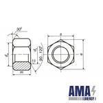 GOST 9064-75. Nuts for flange joints with a medium Temperature from 0 to 650C