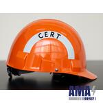Bullard Advent® A1 Helmet, Ratchet Suspension, Orange, CERT Wordings