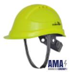 Safety Helmet with Protective Peak with Slider Type Adjustment and Ventilators