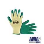 Cotton/Poly Knit, Green Latex Coated Palm Gloves