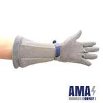 AC10 - Chainmail Gauntlet 45cm  Silver
