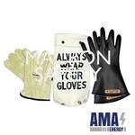 Salisbury Glove Kits Include the 11 Inch Class 00 Black Gloves, an Appropriate Glove Bag and Leather Protectors.