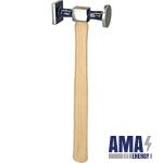 Panel Beaters Standard Hammer, large Round/Square, 325mm