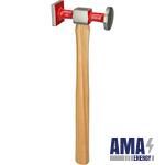 Panel Beaters Standard hammer curved head, large Round/Square, 325mm