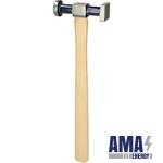 Panel Beaters Hammer, small Round/Square, 325mm