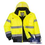 Hi Vis Contrast Bomber Jacket