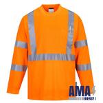 Hi Vis Long Sleeve Pocket T Shirt