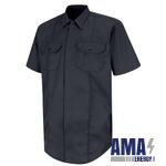 NEW DIMENSION® CONCEALED BUTTON FRONT SHORT SLEEVE SHIRT