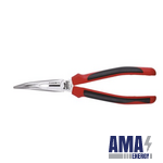 BENT LONG NOSE PLIER TPR GRIP 210MM