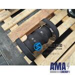 JIS 10K DN80 Custom 250mm Marine Rubber Compensator - Double Sphere Flexible Joint with Rubber Encapsulated Flanges | Alternative to Trelleborg|Rubberflexjoint