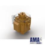 High Voltage Salient Pole Synchronous Generator, Air‑Water Cooled