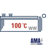 Warm water boiler