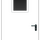 Fireproof single-leaf glazed door DPMO-1 EI-60