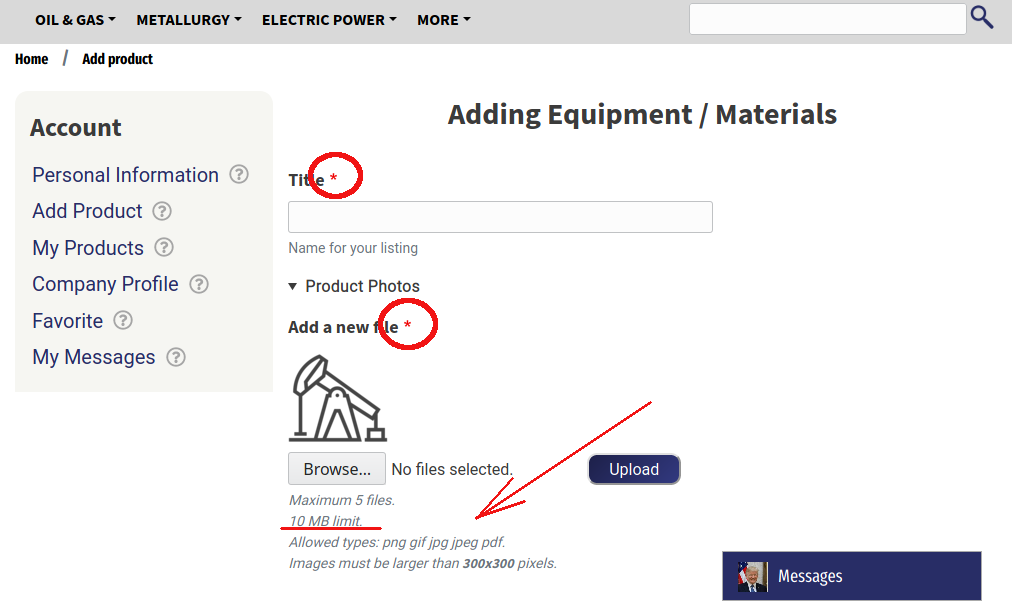 Fill all required fields