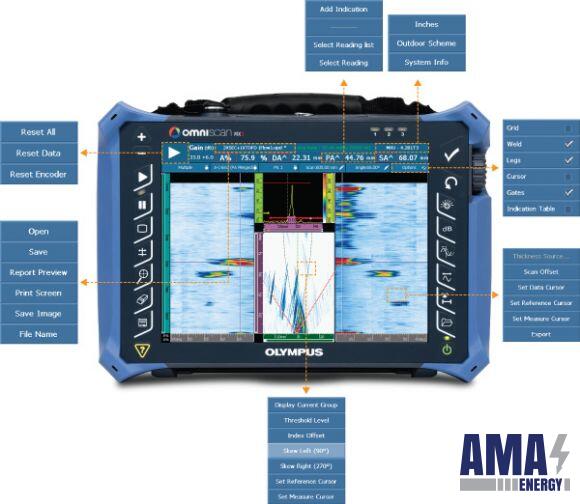 Omniscan MX2 Phased Array Ultrasonic Flaw Detector AmasEnergy