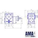 Reducer Cylindrical worm 5ЦЧ-80