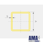 Steel square pipe in Accordance with GOST 8639-82