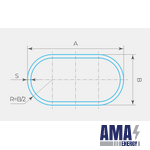 Flat-oval steel pipe in Accordance with GOST 8645-68