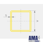 Square welded steel pipe in Accordance with GOST 30245-2003