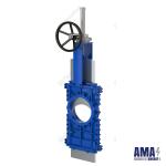 Knife gate valves with a Through knife series PA 510