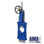 Knife gate valves with a Through knife series PA 510