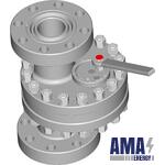 Revolving disc gate valve
