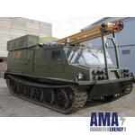 URB-2A-2 on the Chassis of a Tracked snow and swamp Vehicle
