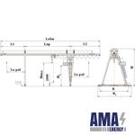Single girder Tubular Section gantry crane