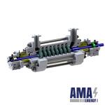 Double-Bearing multi-Section single-casing pumps NDMO