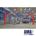 Jib crane on a column with a boom Rotation angle of 270 Degrees and a manual drive KKR2