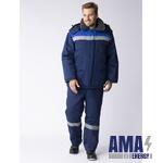 Winter suit Truzhenik-Ultra (Mixed, 210) Trousers, dark Blue/Cornflower blue