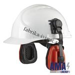 Headphones with helmet mount Snr=22Db