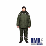 Костюм утепл. Зеленый К-720 Север с п/к