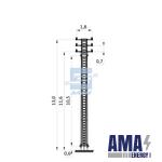 Anchor end Support 2Ac10Pi-1M