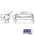 Pin GOST 10773-93 (Cylindrical, Notched with Conical Notches)