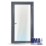 Aluminum door BERBEX Profile, single-leaf, Internal