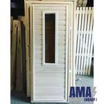 Door block aspen with glass "Reinforced" 700 (800) x 1500 mm