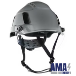 XS2-500 Type 2 Safety Helmet W/Flip–Up Visor – Vented – Grey