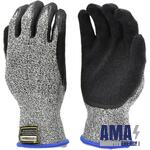 Cutshield Level 5 Cut-Resistant Work Gloves With Rubber Coating - Grey