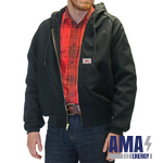 #1806 Black Duck Hooded 12 oz. Jacket - MADE IN USA