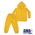 3 PIECE MEDIUM-WEIGHT POLYESTER RAIN SUIT