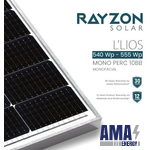 L'LIOS Monofacial 540 Watt Solar Panel