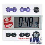 4-Channel Count Up-Count Down Laboratory Alarm Timer