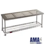 Gowning Benches with Undershelf, Stainless Steel, Eagle MHC