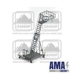 Mobile Aluminum step Ladders SPA-N for Maintenance of tanks