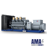 Diesel Generator Set MTU 20V4000 DS3300 (Without Radiator & Generator Model Leroy Somer)